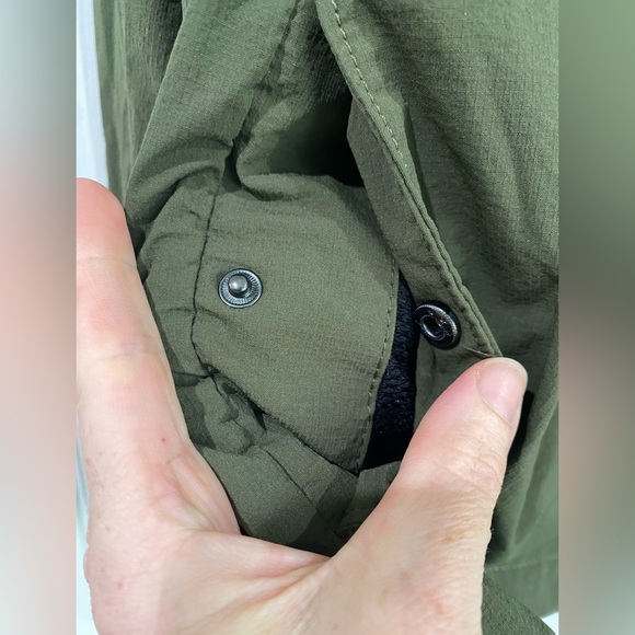 ZARA DARK ARMY GREEN WATERPROOF LIGHTWEIGHT JACKET SIZE SMALL - Picture 5 of 15